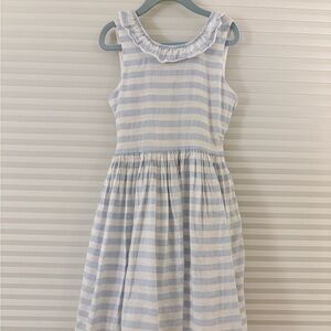 Papa D’anjo Girls Size 8 Striped Spring Easter Summer Dress
